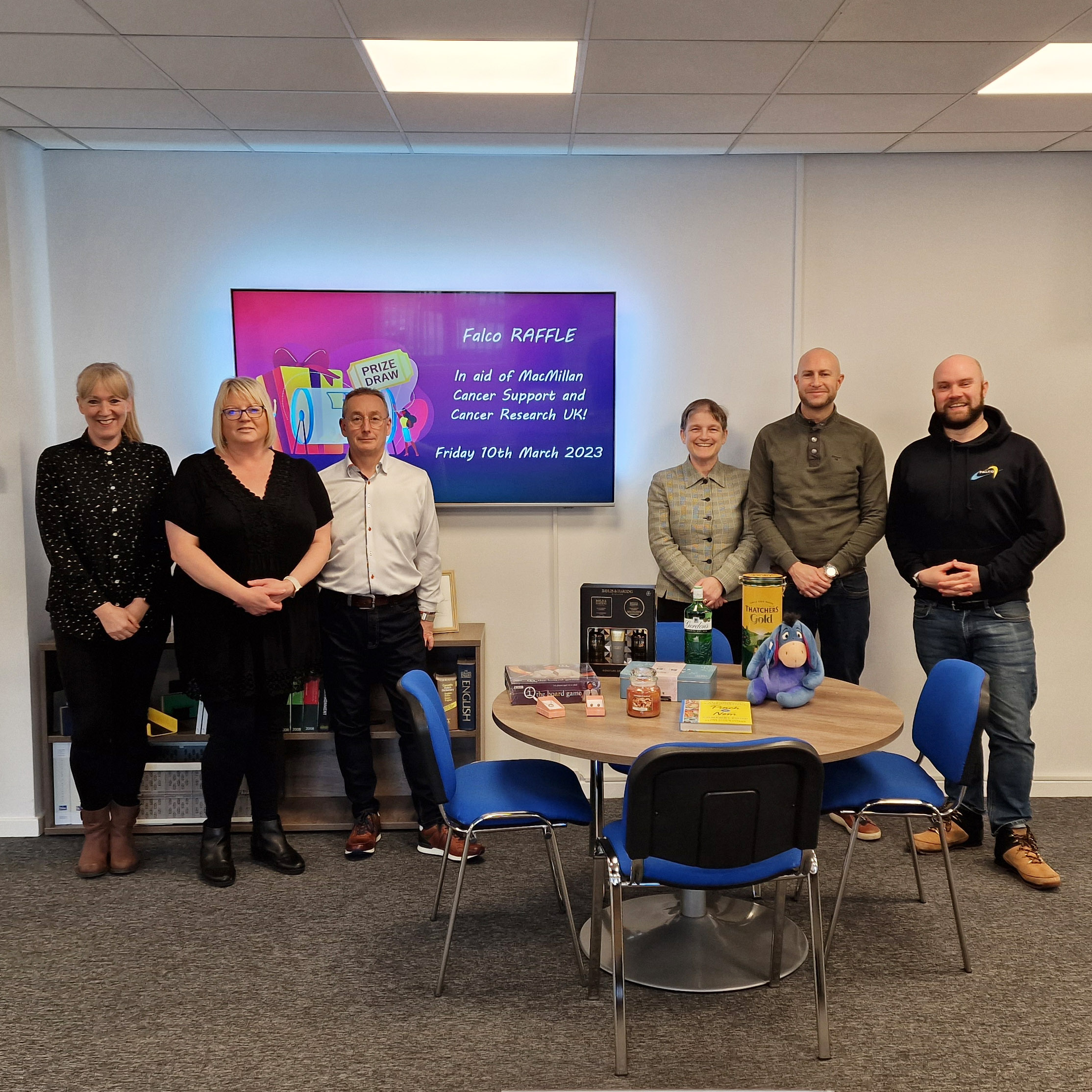 Falco Raises Over £200 in aid of MacMillan Cancer Support and Cancer Research UK